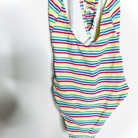 NWT Solid & Striped The Nadine Seersucker Multicolor Swimsuit - Picture 10 of 11